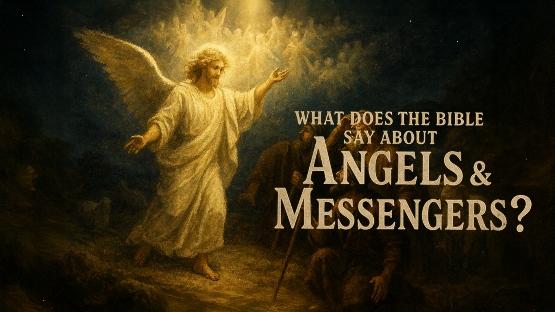 Angels - Title Dark image of a strand of DNA with the title "The DNA of a Disciple"