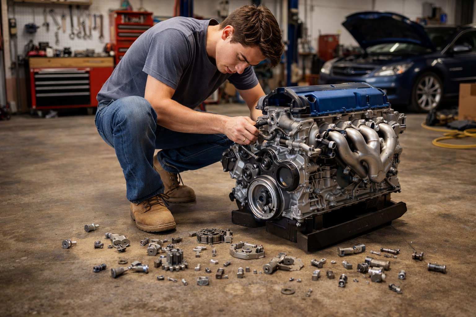 Dark image of a strand of DNA with the title "The DNA of a Disciple"